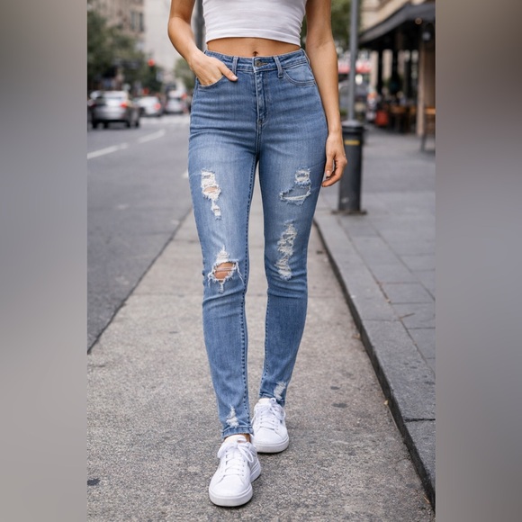 Hollister Denim - Hollister Distressed Skinny Jeans